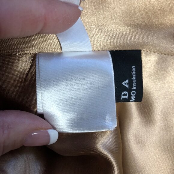 Kello Scandinavia Walking Coat Womens Size Small Wool Cashmere Blend Tan Beige - Picture 8 of 10